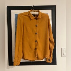 Reformation long sleeve button down